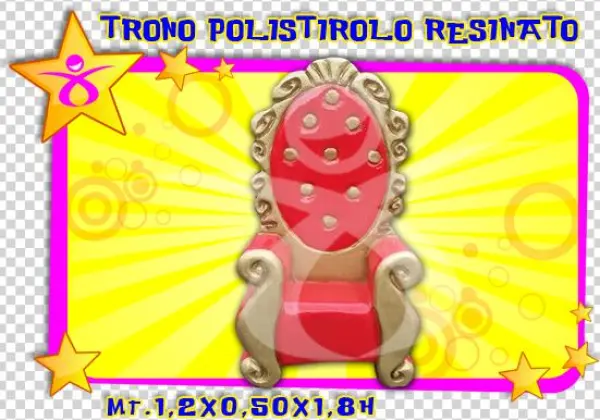 Trono In Polistirolo Resinato - Gonfiabili Del Pagliaccio