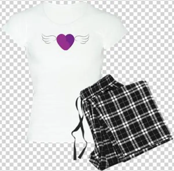 Womens Pjs Rsn Heart With Wings - Nap Time Is My Happy Hour G Women's Light Pajamas -