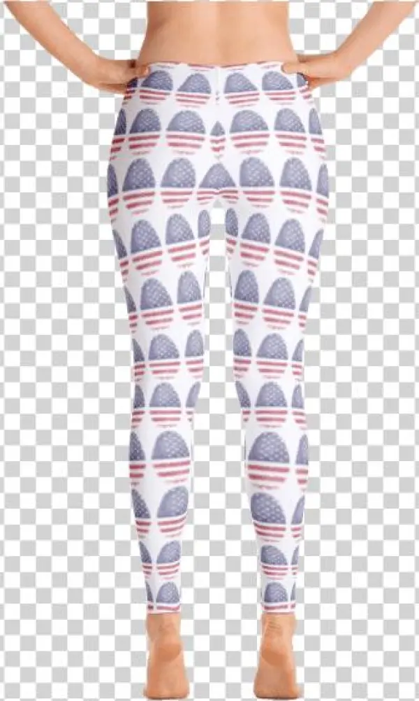All Over Leggings American Thumb Print - Imagineavalon Christmas Leggings, Christmas Clothing,