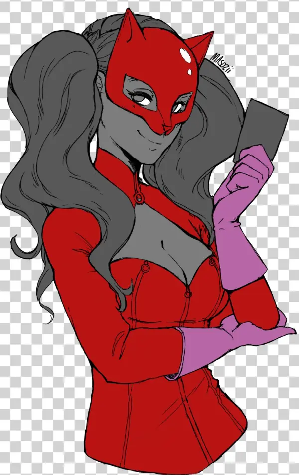 Ann Takamaki Aka Panther - Cartoon