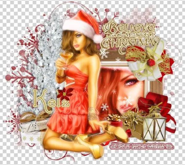 Beautiful Christmas Themed Kit - Бантик