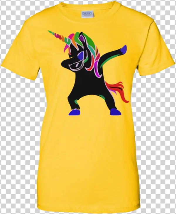 Dabbing Unicorn Ladies' T-shirt