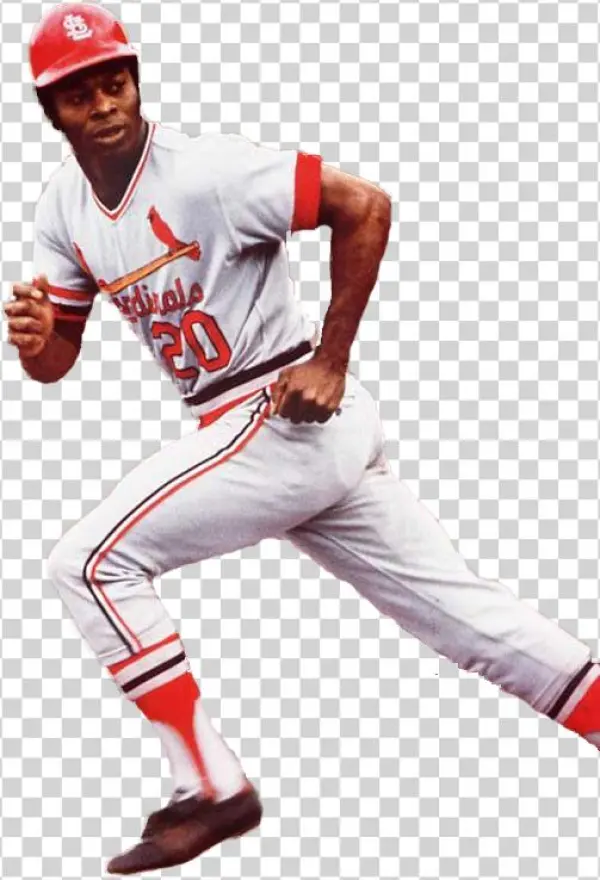 Lou Brock Cardinals Autographed Sports Illustrated
