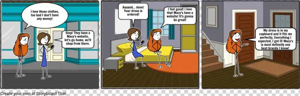 Macy's Advertisement - Cartoon
