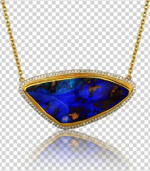 Opal History - گردنبند طرح قلب دو قلو