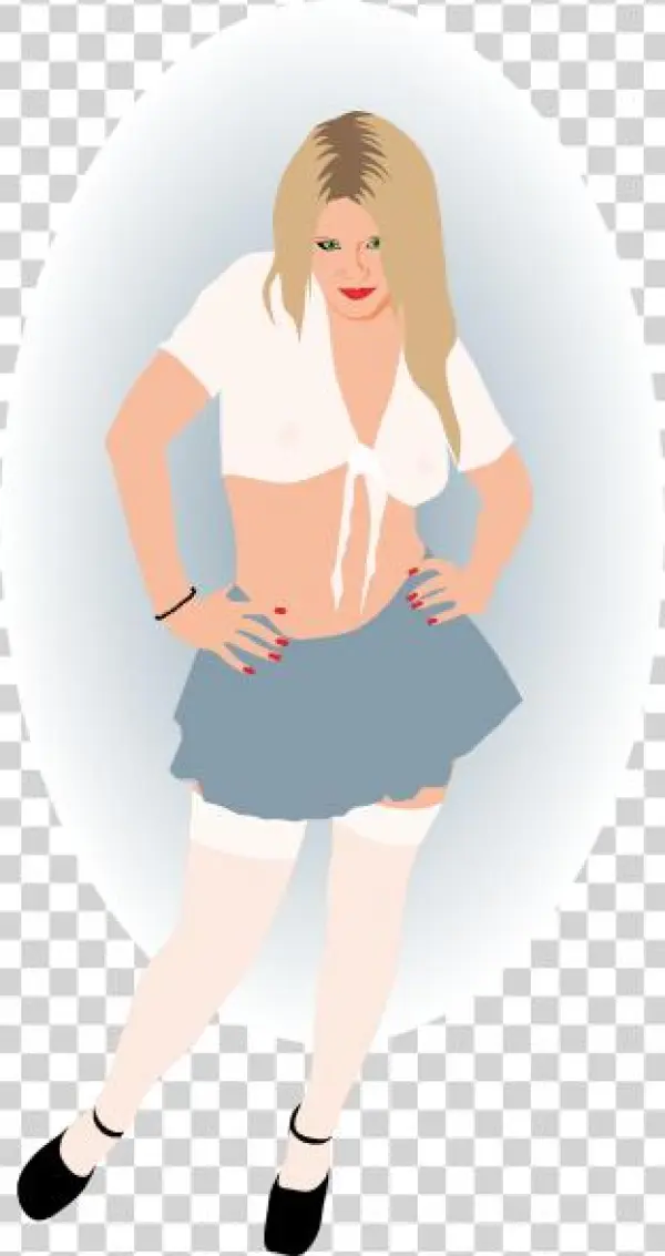 School Girl - Cartoon