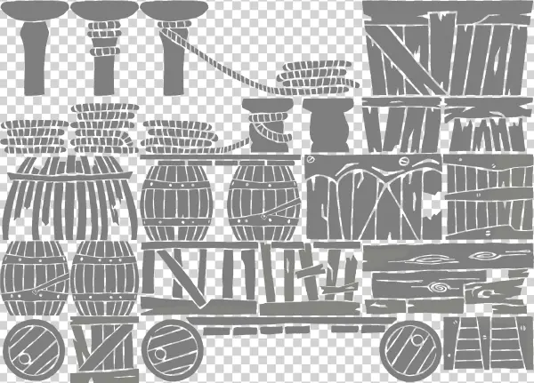 Ship Containers - Monochrome