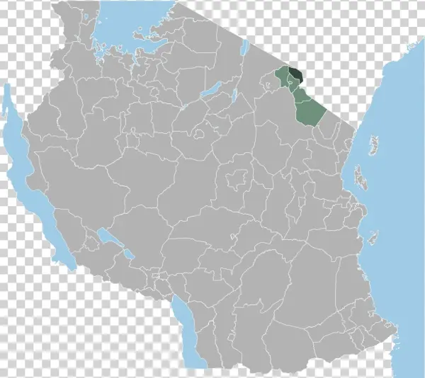Tanzania Rombo Location Map - Mvomero District