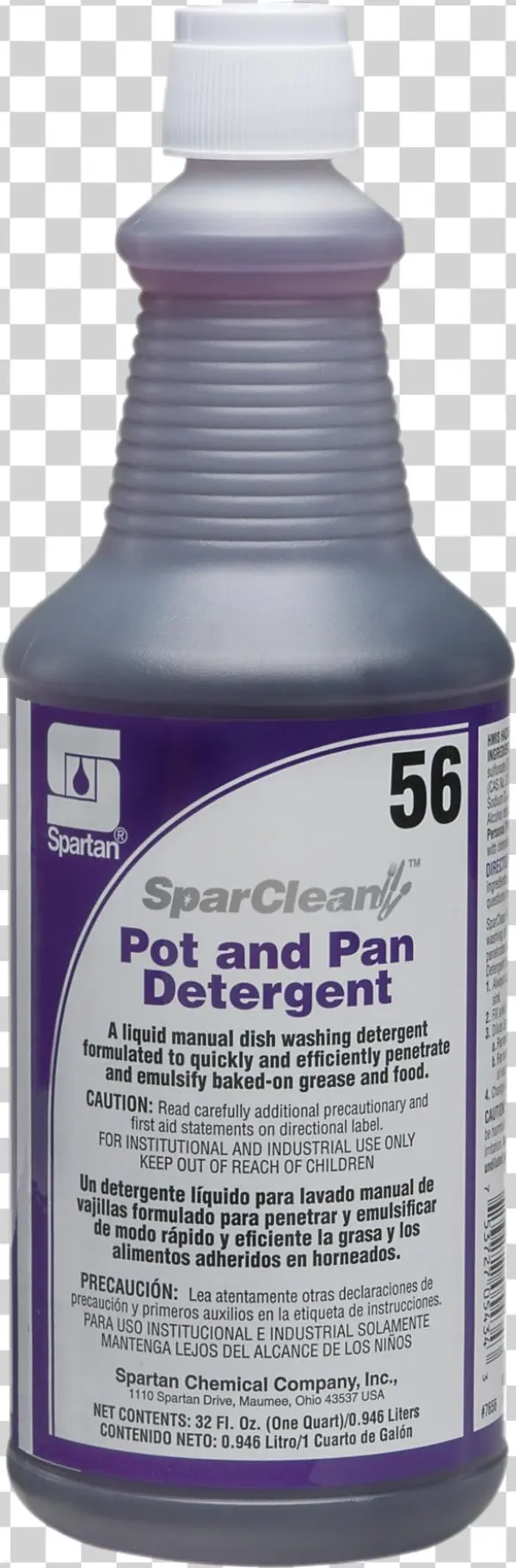 765603 Sparclean Pot And Pan Detergent - Spartan Pot & Pan Detergent 56, Ph 7.5-8.0 | 55