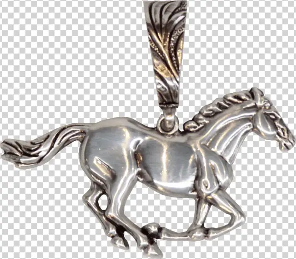 Blazin Roxx Women's Running Horse Pendant W/crystals