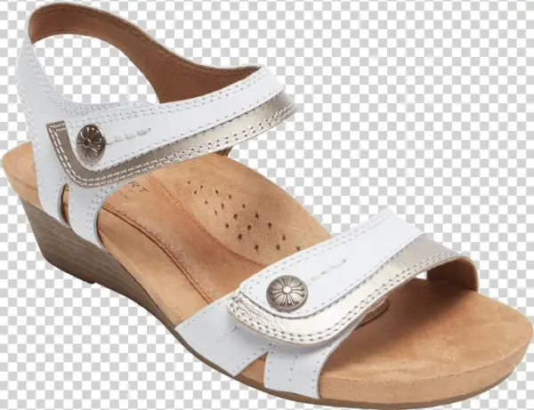 Cobb Hill Hollywood 2 White - New Women's Rockport Hollywood 2 Piece Sandal Shoes,