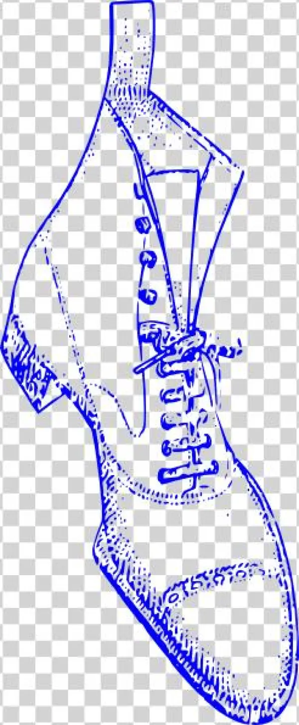 How To Set Use Blue Shoe Men Svg Vector
