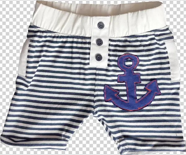 Kurze Hose Weiss/navyblau Größe - Trousers