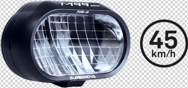 M99 Mini Pure-45 - Supernova E3 Triple 2 Dynamo Headlight - Handlebar