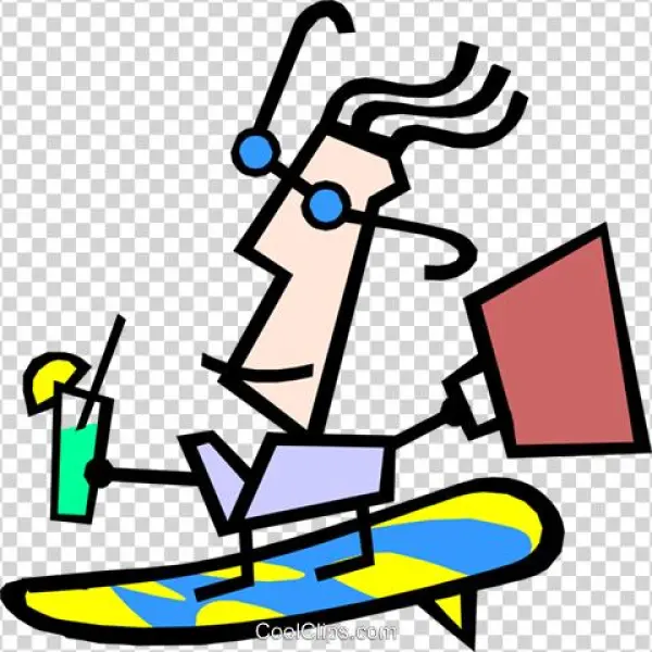 Modern Art Guy Royalty Free Vector Clip Art Illustration - Smile Manager. Le Nuove Frontiere Del Management Emozionale