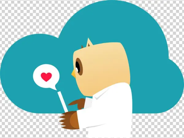 Owl Sideprofile Heart - Portable Network Graphics