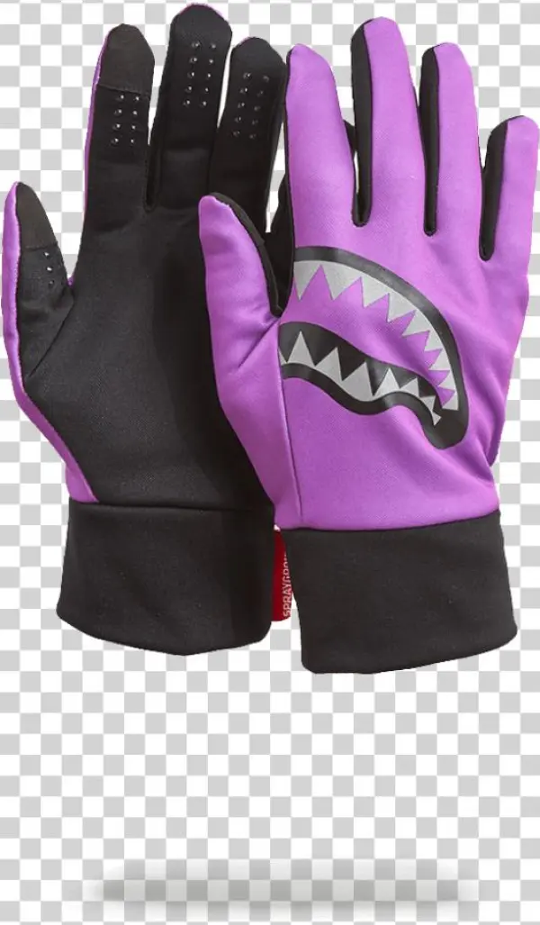 Purple 3m Shark Mouth Gloves - Sneakers