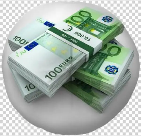 Stack Of 100€ Bills Tufted Floor Pillow - Ονειροκριτησ Λεφτα