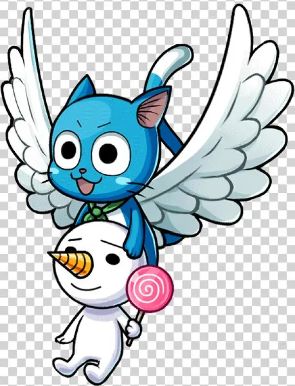 Story Character-happy & Plue 001 Render - Cartoon