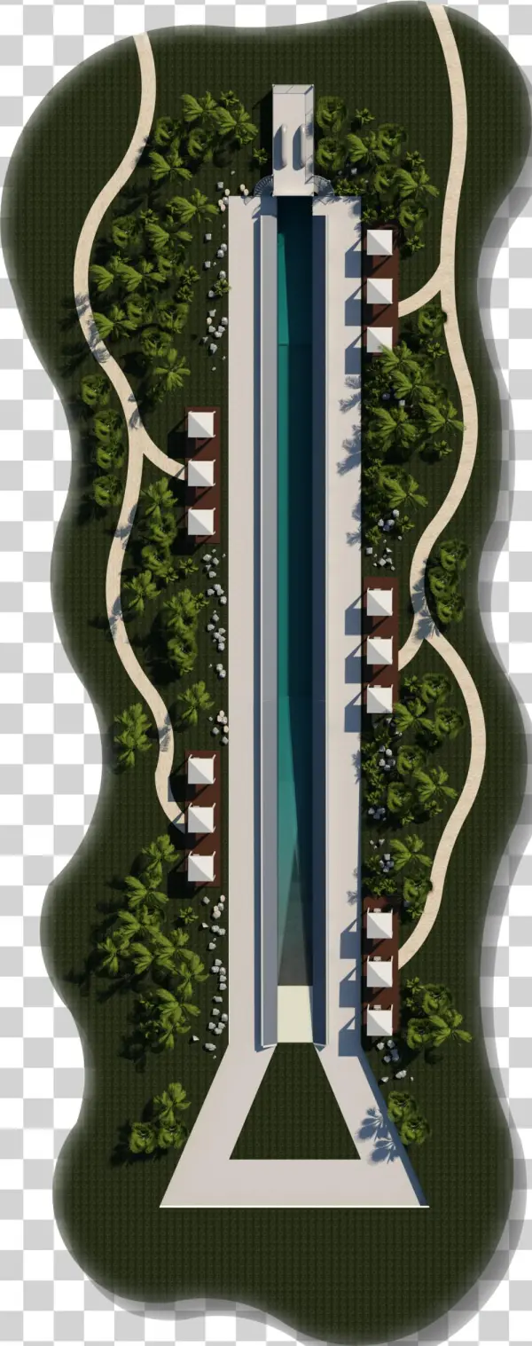 Surf Flume Aerial View - Flume
