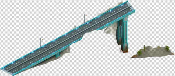 Suspension Bridge Approach L1 - Overpass