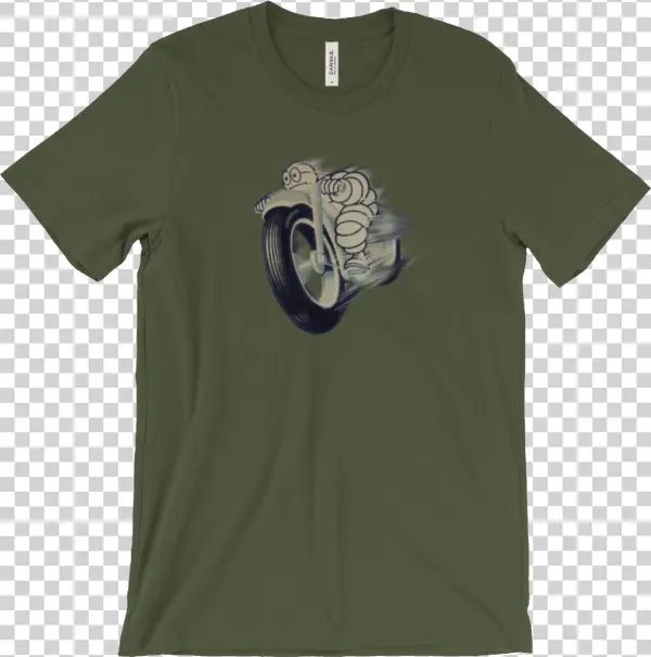 T Shirt Vintage Michelin Man Poster By Urbanhero - Giclee Painting: Pacifica Island Art's Michelin Man