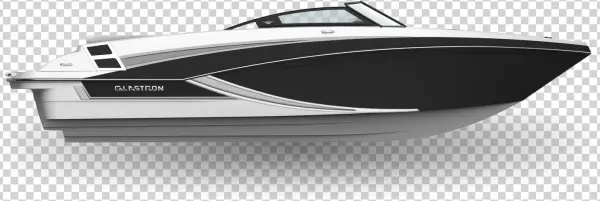 White W/jet Black - Glastron