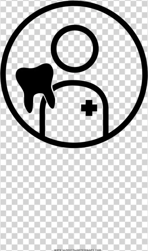 Dentista Página Para Colorear - Circle