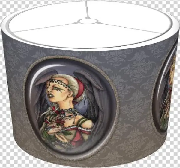 Gothic Angel Portrait - Lampshade