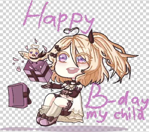 Happy B-day Dear - Cartoon