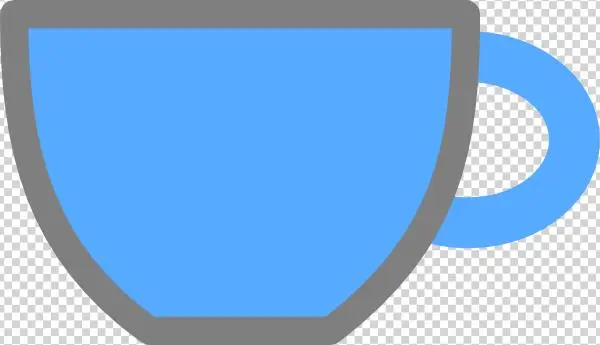 How To Set Use Miel Blue Cup Svg Vector