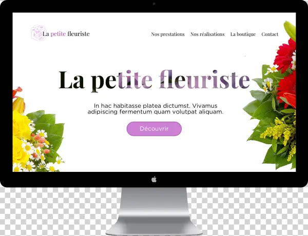 La Petite Fleuriste Mockup Desktop - Blumenstrauß Symphonie Mit Vase Blumen Online Verschicken