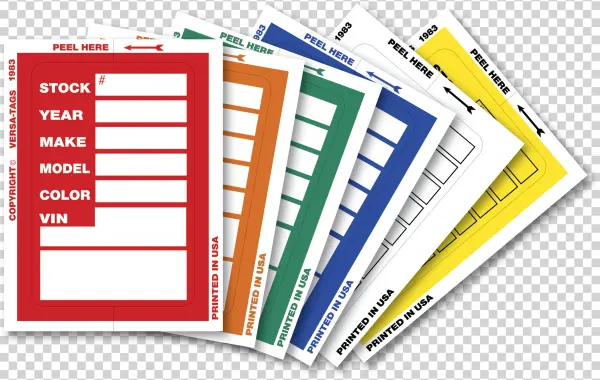 [more], Klr-bak Car Dealer Auto Stickers - Ride Catalog Blue 500 Dealer Stock Sticker Versa-tags