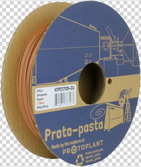 Copper-filled Metal Composite Htpla - Proto-pasta Htp22805-ice High Temperature Spool , Pla