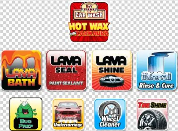 Exterior Wash Menu - California
