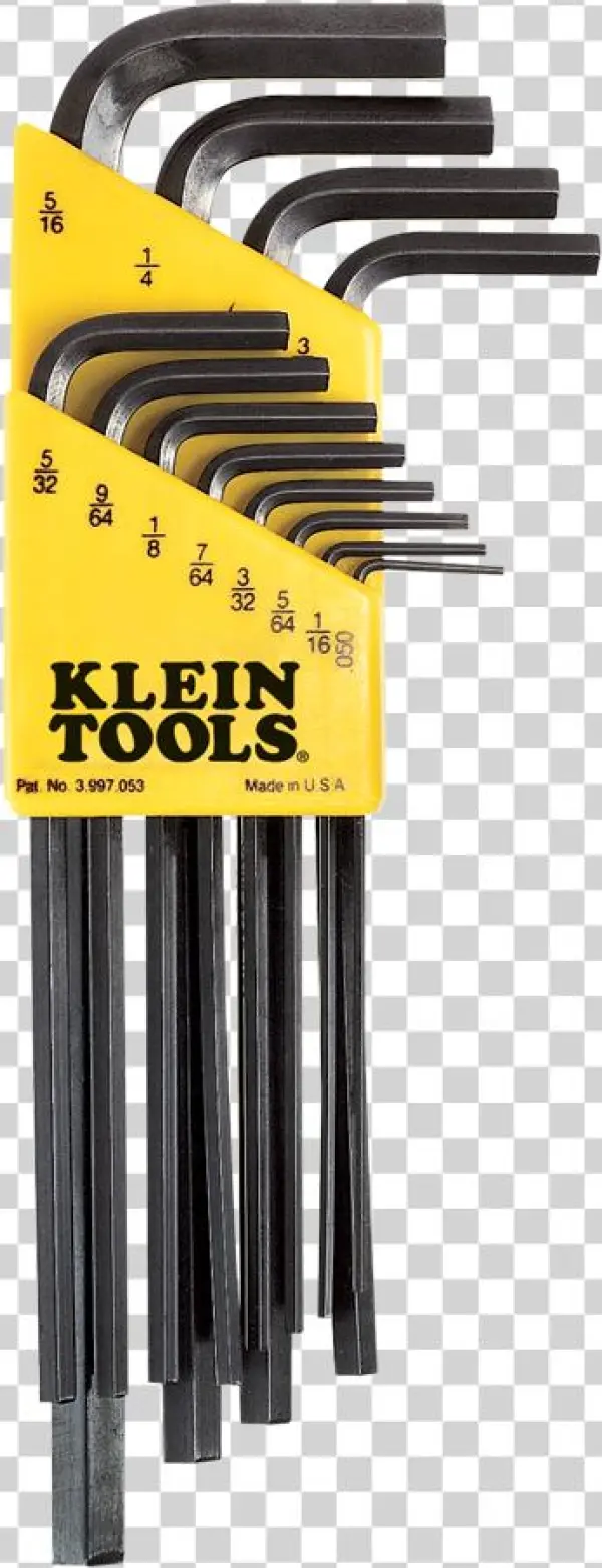 Png Llk12 - Klein Tools 9-piece L-style Hex-key Caddy Set-metric
