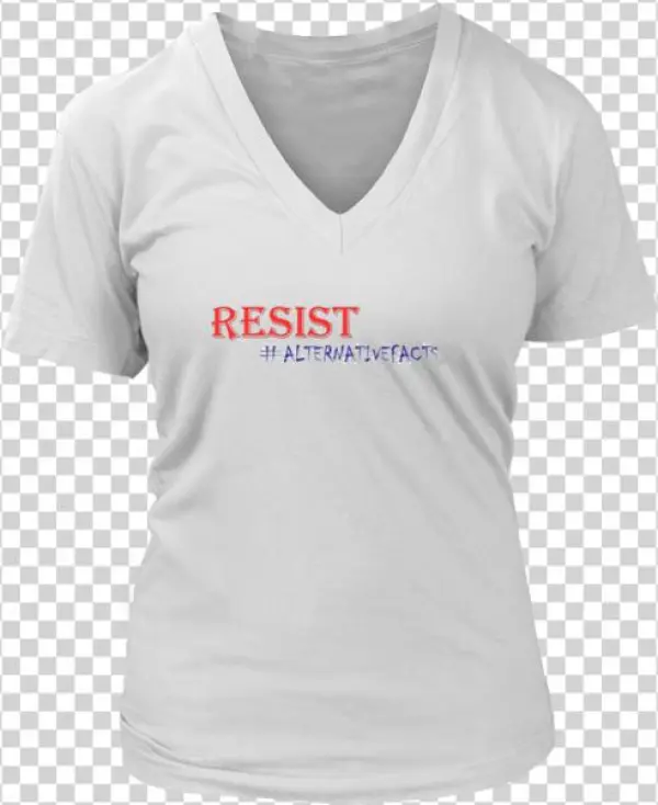 Resist Alternative Facts Tshirt - Hillary For Prison 2016 (ladies) - Ladies V-neck Tee