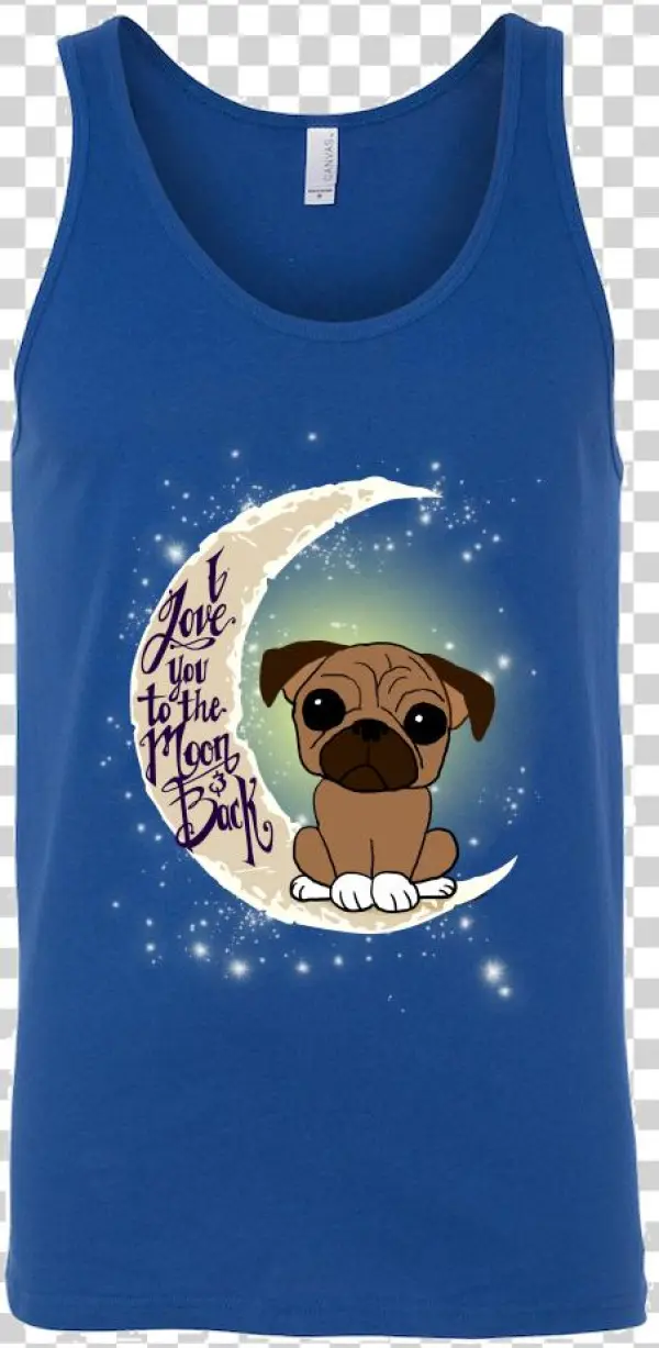 Teelaunch Shirts Canvas Unisex Tank / Royal / S Pug - Best Gift - Lilo Stitch Hoodie/t-shirt/mug Black/navy/pink/white