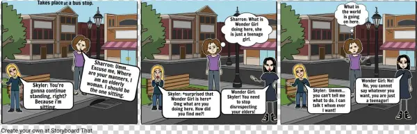 Wonder Girl - Cartoon