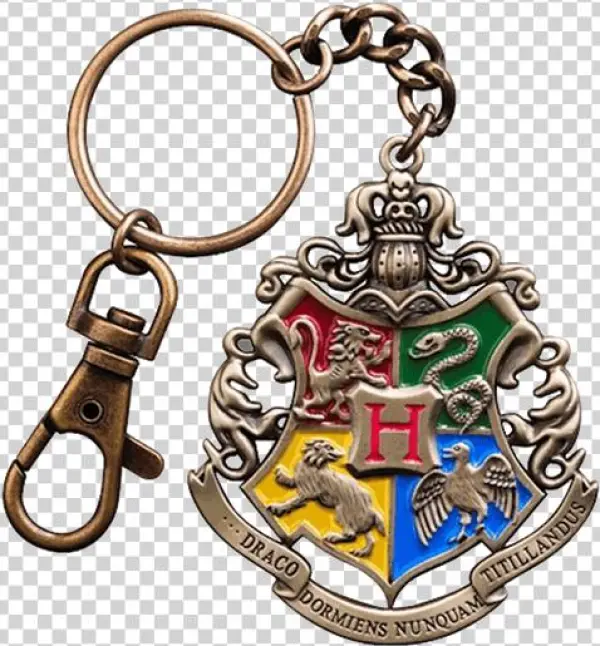 1 Of - Harry Potter: The Harry Potter Hogwarts Crest Key Chain,
