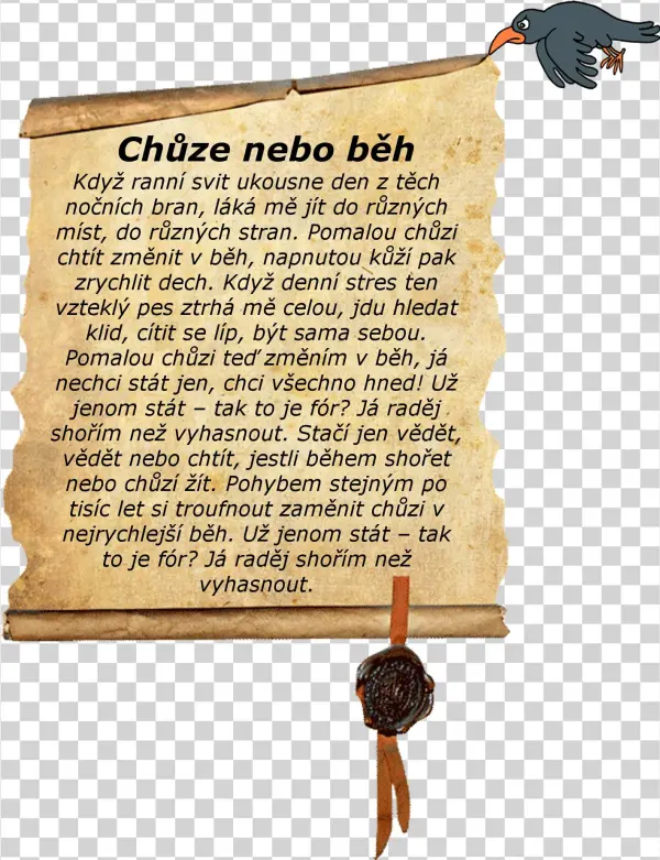 Chůze Nebo Běh - Old Pergamen