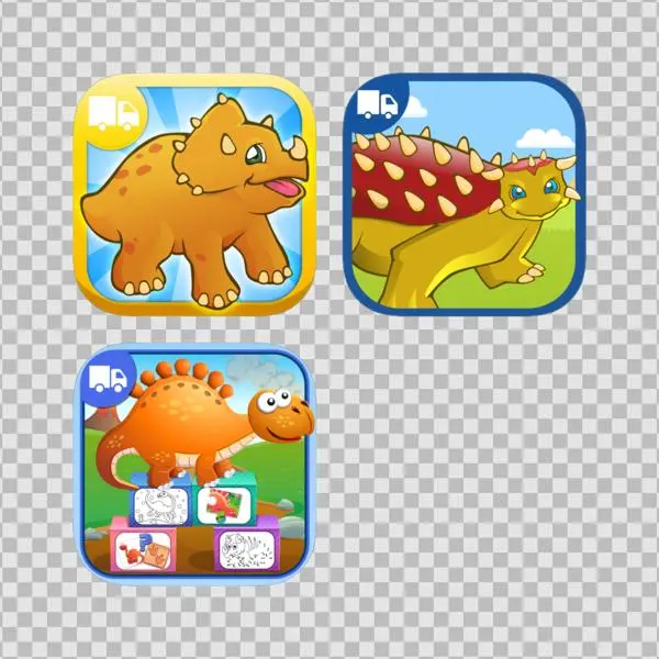Dinosaurs Toy Box Bundle On The App Store - Cartoon