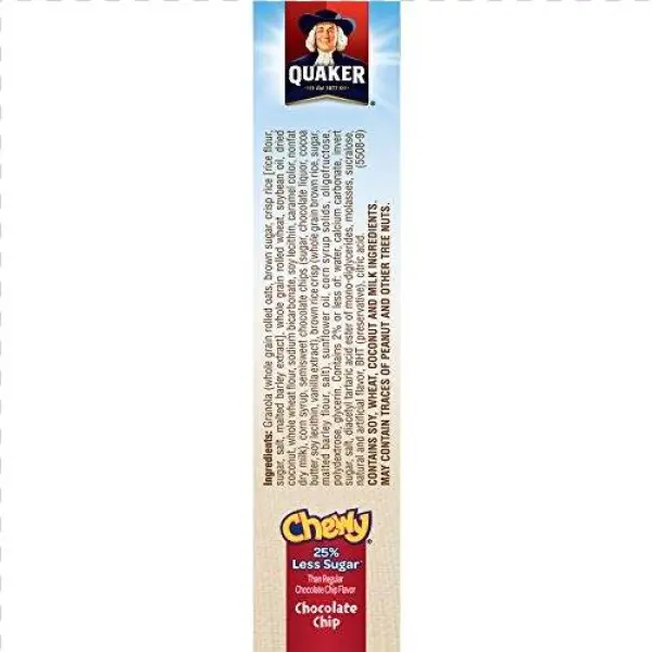 Ended - Quaker Chewy Granola Bars, Chocolate Chip - 8 Pack,
