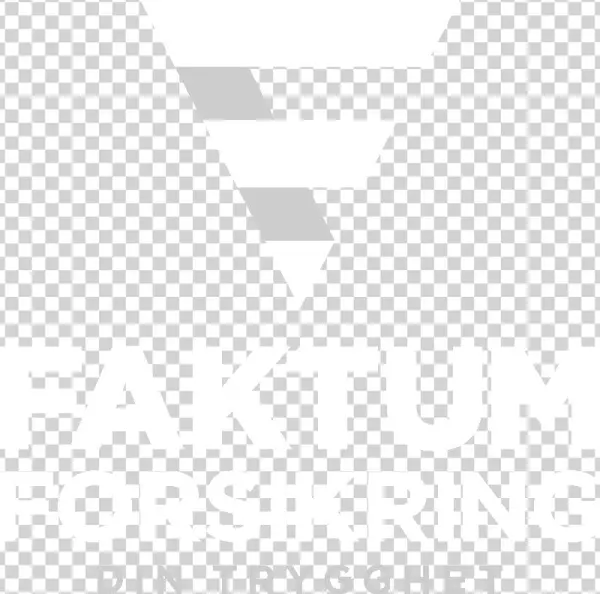Faktum Logo Hvit - Poster