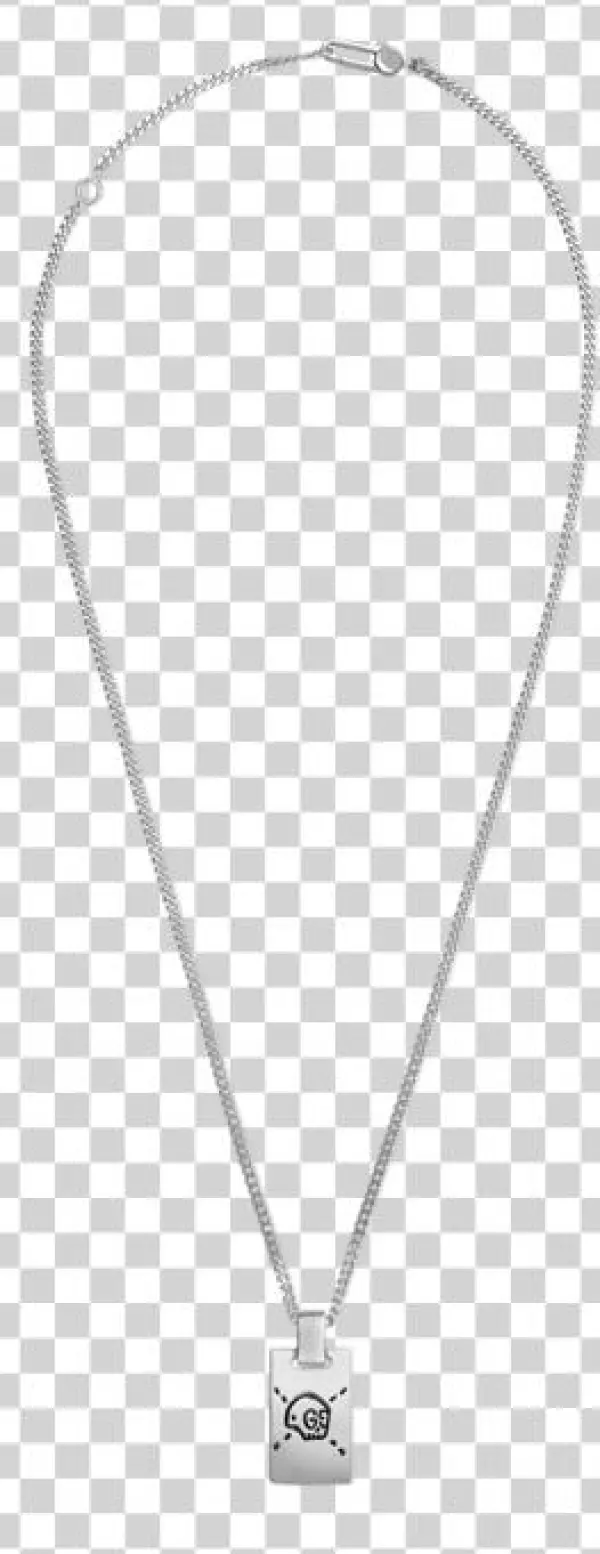 Ghost Sterling Silver Necklace Gucci Ybb455315001 - Miesten Kaulakoru