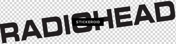 Radiohead Wordmark Logo - Sticker