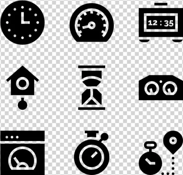 Speedometer & Time - Circle