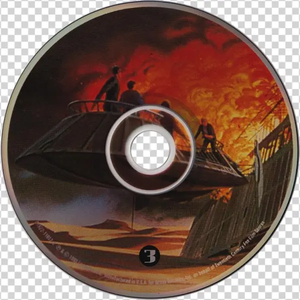 'anthology' Disc - Luxury Sail Barge Retro Vintage Concept Star Wars Art