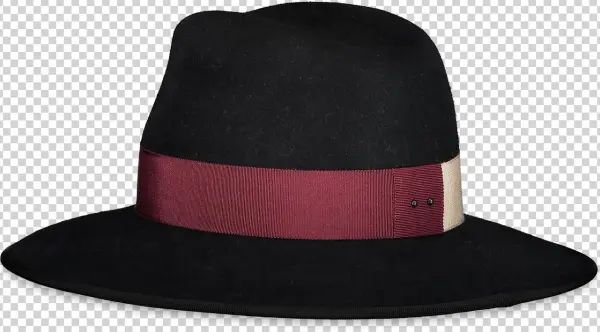 Christopher Rabbit Felt Hat Black
