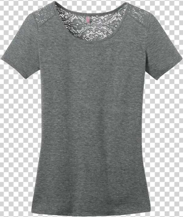 District Dm441 Ladies Tri-blend Lace Tee - Grandma Nana Grand Children Shirt Complete Custom Shirt